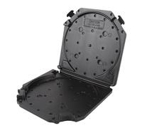 Vikye 7 Inch Empty Tape Reel Storage Box, Reel to Tape Storage Boxes with Label Paper, Full Open Sound Box for Sound Tapes (Black)