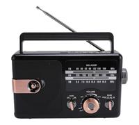 Vikye AM FM SW Radio, Vintage Portable Full Band Radio with BT, USB,Telescopic Antennae, Excellent Reception,Compact Structure, Idea for Home,Outdoor (Black)