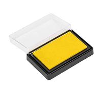Vikye Baby Footprint Ink Pad Safe Reusable Keepsake for Babies and Pets Non Easy Cleaning 9.3x6.5cm (Yellow Ink)