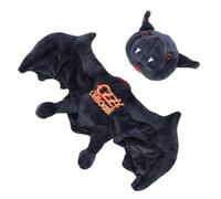 Vikye Bat Plush Toy, Rock Inspired Soft Stuffed Bat with Classic Black and Gold Design for Rock Music Fans and Collectors 15inch (Magnetic)