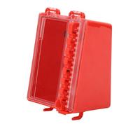 Vikye BLOCK -Tagout Station, Wall Lock Box with 8 Hooks, Visual Administrative for Maintenance Workers