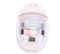 Vikye Bluetooth Wireless Mouse,Transparent RGB Dual Mode Mechanical Gaming Mouse,Portable Ergonomic Office Mute Mouse for PC Laptop (Roseate)