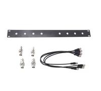 Vikye BNC Antenna Kit, 19in 1U Antenna Mounting Panel with 4 BNC Cables for Wireless Microphone Systems, Compatible with SLX SLX2