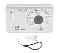 Vikye Digital Camera, 64MP HD Camera, Digital Point and Shoot Camera with 16X Digital Zoom Auto Focus, Compact Small Camera for Travel Photography (Silver)