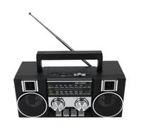 Vikye Dual 5W Driver Portable Speaker, Experience Incredible Versatility with Retro AM FM SW Radio, Up to 8 Hours Battery Life, Clear Sound Quality Radio (Black)