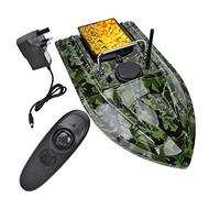 Vikye Fishing Lure Bait Boat, 500M Waterproof Wireless Remote Control Fish Finder LED Night Light Convenient to Operate Easy to Identify(U.K. Plug)