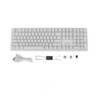 Vikye Gaming Keyboard, 108 Keys RGB Backlight Mechanical Keyboard, Three Mode Connectivity, USB C Power for Tablet Computer Phone, Blue Switch