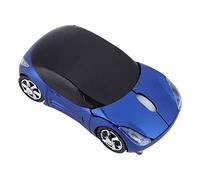 Vikye Gaming Mouse, 2.4G Battery Powered Wireless Mouse, Sports Car Shaped 1600DPI Optical Mouse Fit for for Mac/ME/Windows PC/Tablet Gaming Office(Blue)
