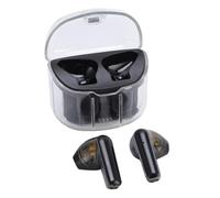 Vikye Language Translator Device, 144 Languages BT5.3 Noise Cancelling Rain Proof Wireless Translation Earphone with APP for Business Settings (Black)