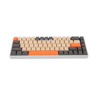 Vikye Mechanical Gaming Keyboard, Portable 60% 68 Keys Type C Wired Keyboard with RGB Backlight for Laptop PC, Red Switch with USB Port