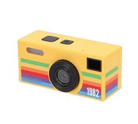 Vikye Mini Keychain Camera, 1080P HD Video Tiny Retro Digital Camera with 0.96 Inch Color Screen, Portable Video Recorder for Travel, Party and Vlog (Yellow)