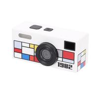 Vikye Mini Keychain Camera, 1080P HD Video Tiny Retro Digital Camera with 0.96 Inch Color Screen, Portable Video Recorder for Travel, Party and Vlog (White)