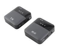 Vikye Mini Wireless Clamp/Holder-on Microphone System with Long Transmission Range for Camera, Smartphone, Vlog Video Recording, for Streaming Interview, Black (one-trigger-one)