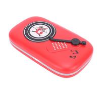 Vikye Music Rhythm Game Machine for Kids 3-16 Years Fast Push Toy with Lights Educational Fun Battery Operated (Red)