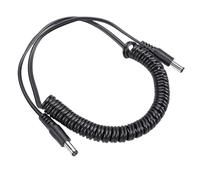 Vikye Nail Drill Cord Ergonomic Power Cable Replacement for Manicure Machines Ideal for Nail Salons 1.5m (Drill Spring Cable with Dual DC Head (4.9ft)