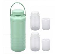 Vikye Portable Breastmilk Cooler, 1.5L 24H 360 Degree Surround Cooling Breastmilk Chiller Travel Storage Container with 2 Inner Bottles, for Outdoor Breastfeeding