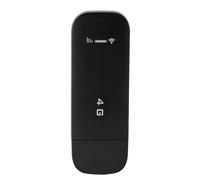 Vikye Portable WiFi Hotspot, 4G LTE Mobile Router with SIM Card Slot, for Travel Supports 10 Multi Users USB Plug and Play for European (Black)