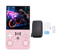 Vikye R36MAX Handheld Game Console, 4in Retro Games Console with Memory Card, Rechargeable Classic 4000mAh Double Joysticks Handheld Gaming (128G)