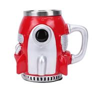 Vikye Rocket Coffee Mug, 3D Rocket Shaped Cup with Stainless Steel Interior and Ergonomic Handle, for Hot Cold Beverage Space Lovers