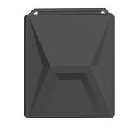 Vikye Satellite Protective Case, Silicone Dish Antenna Cover with Heat Dissipation Design, Signal Friendly for RV Camping Travel Use (Black)