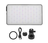 Vikye Selfie Light, Magnetic LED Light Panel Dual Color with Cold Shoe Mount, Portable Camera with Dimmable 2500-9000K for Selfie Live Streaming