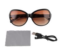 Vikye Smart Translation Glasses, BT5.3 Built in Microphone and Speaker, Touch Control, Open Ear Music Playback Sunglasses Suitable for Cycling, Hiking Travel