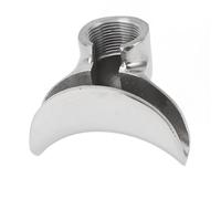 Vikye Stainless Steel Coffee Machine Portafilter Spout Enhancing Taste for Expobar Semi Automatic Coffee Maker 1 Unit Home Barista (2 Way Screw 1.0MM)