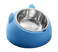 Vikye Stainless Steel Cute Cartoon Shape Pet Bowl Detachable Prevent Slip 2 in 1 Dog Cat Feeding Bowl for Cats and Dogs (Dogs)