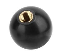 Vikye Threaded Ball Knob, 5Pcs M10x35 Black Round Ball Bakelite Lever Knob Machine Operation Ball Handles Machine Tool Replacement