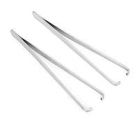 Vikye Watch Hands Removal Tweezer Tool Set Wear-Resistant for Watchmakers and Repairing Workers Lightweight Compact Size for Watch Repairing Suitable for Different Size Hands Stainless Steel 2pcs