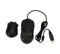 Vikye Wired Mouse, 4.9ft Cable Adjustable DPI Programmable Keys Gaming Mouse with Ergonomic RGB Backlit, Ergonomic Design Mouse for Gaming Office Study (Black)