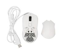Vikye Wired Mouse, 4.9ft Cable Adjustable DPI Programmable Keys Gaming Mouse with Ergonomic RGB Backlit, Ergonomic Design Mouse for Gaming Office Study (White)