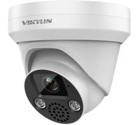 VIKYLIN 8MP PoE Camera Outdoor with Smart Human/Vehicle Detection, 4K Ultra HD CCTV Camera with 2-Way Audio,100ft IR Night Vision, SD Card Slot(up to 512GB),24/7 Recording, IP67 Weatherproof,H256+