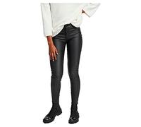 Vila Black Leather Commit Hw Pant