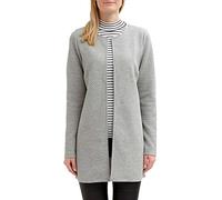 VILA CLOTHES Women's VINAJA NEW LONG JACKET - NOOS Blazer, Grey (Light Grey Melange), 38 (Manufacturer size: Medium)
