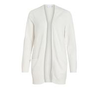VILA CLOTHES Women's Viril L/s Open Knit Cardigan-noos, White Alyssum, X-Large