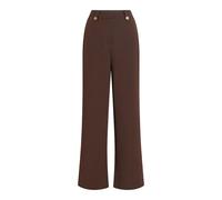 Vila Clua Wide Buttons High Waist Pants Brown XS Woman