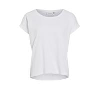 Vila Women's Vidreamers New Pure T-Shirt/Su-noos Plain Colour, Jersey, Quarter Sleeve, Normal, Optical Snow, M
