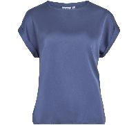 Vila Ellette Satin Blouse Black Eco Friendly Sustainable Recycled Polyester - 12, CEMENT