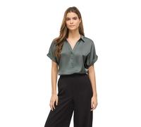 Vila Enna Ravenna Top Short Sleeve Blouse Green 38 Woman