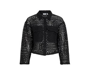 Vila Female Cardigan Crochet, Black Beauty, M