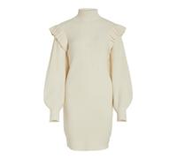 Vila Female Knitted Ruffled Dress, Birch, L