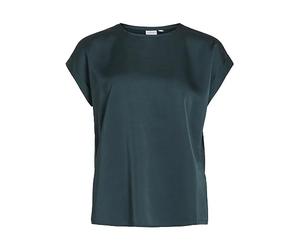 Vila Female Short Sleeve Crew Neck Top, Ponderosa Pine, 18 Green