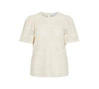 Vila Female Top with Short Sleeves Crew Neck