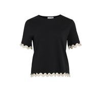 Vila Female top with Short Sleeves, Vicalisa Crew Neck