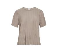 Vila Female Top with Short Sleeves VIPLISA Pleated