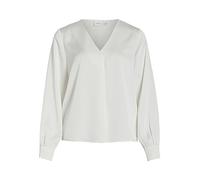 Vila Female V-Neck Long Sleeve Top, Snow White, 6