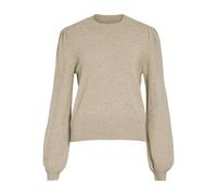 Vila Knitted Pullover High Neck M, Natural Melange, M