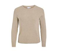 Vila Knitted Pullover VICOMFY Long Sleeve XXL, Natural Melange, XXL