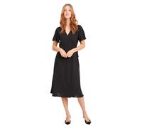 Vila Lovie Wrap Short Sleeve Midi Dress